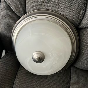 Nickel Flush Mount Light